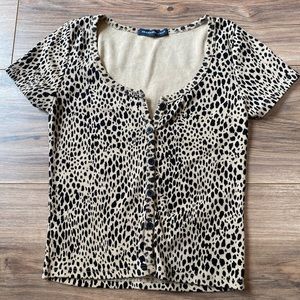 Brandy Melville/John Galt cheetah Zelly top